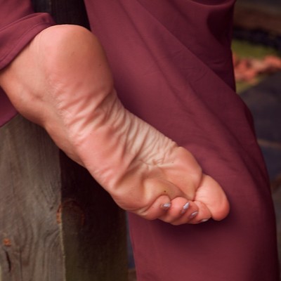 Bare foot fetish silk soles photo free