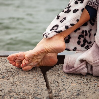 Bare foot fetish silk soles photo free